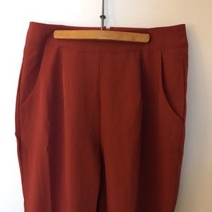 New with tags Charlotte Russe slacks rust size S